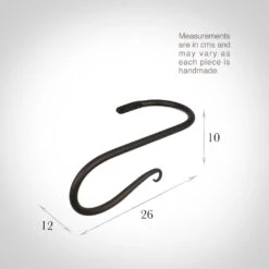 Large Shepherd's Crook Holdback (Left Side) In Beeswax -Home Decor Shop 637jlbw 13