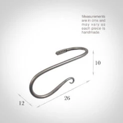 Large Shepherd's Crook Holdback (Left Side) In Polished -Home Decor Shop 637jlpo 13