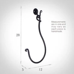 Small Swing Holdback (12cm Embrace) In Matt Black -Home Decor Shop 637kkmb 13