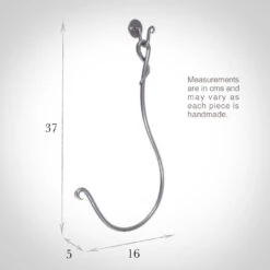 Large Swing Holdback (16cm Embrace) In Mercury -Home Decor Shop 637kme 13