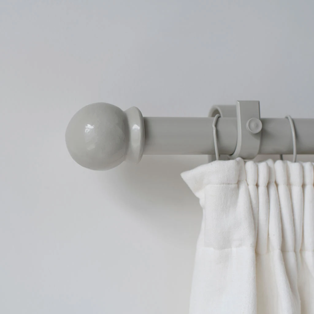 38mm Cannonball Finial In Clay 4 38mm Cannonball Finial In Clay - Image 2