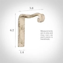 Dormer Rod Support Bracket In Old Ivory -Home Decor Shop 648oi 13