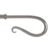20mm Shepherd's Crook Finial In Mercury -Home Decor Shop 681me 1