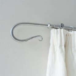 20mm Shepherd's Crook Finial In Mercury -Home Decor Shop 681me 12