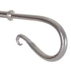 20mm Shepherd's Crook Finial In Mercury -Home Decor Shop 681me 2