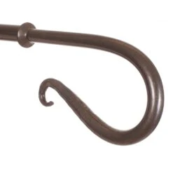 25mm Shepherd's Crook Finial In Polished -Home Decor Shop 682po 2