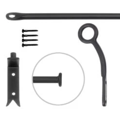 12mm Self-Closing Button Portiere In Beeswax 10 12mm Self-Closing Button Portiere In Beeswax -Home Decor Shop 686abw 20