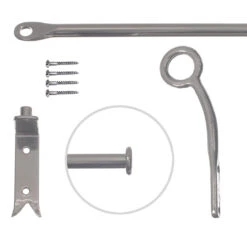 12mm Self-Closing Button Portiere In Mercury -Home Decor Shop 686ame 20