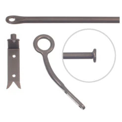 12mm Self-Closing Button Portiere In Polished -Home Decor Shop 686apo 20