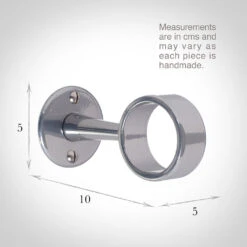 38mm Sleeve Bracket In Mercury -Home Decor Shop 689me 13