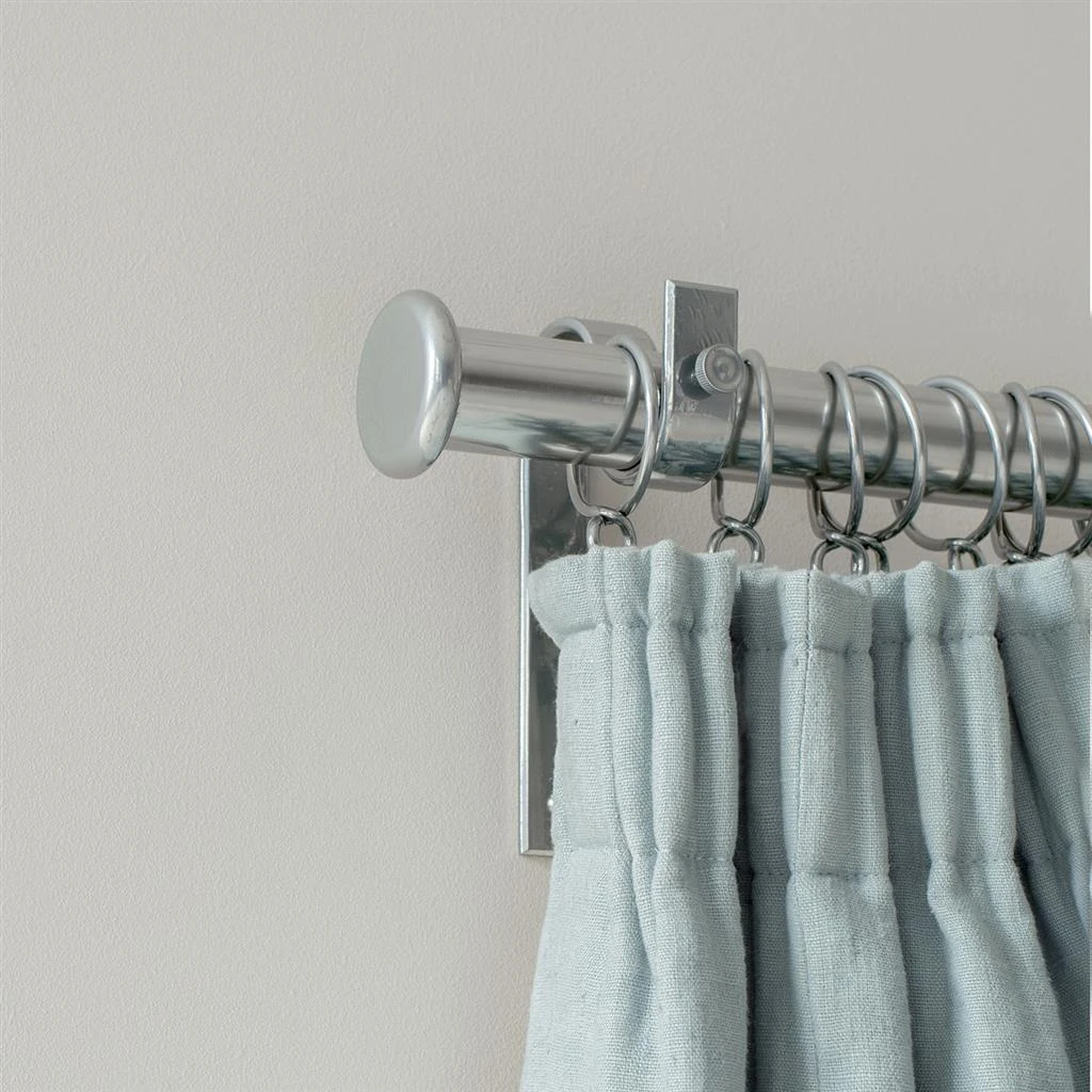 38mm Button Finial In Mercury 3 38mm Button Finial In Mercury