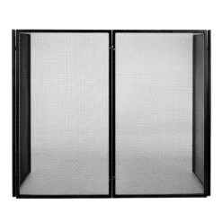 Oxford Hinged Fireguard In Matt Black -Home Decor Shop 7025mb 21