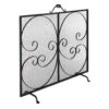 Scrolled Fireguard In Matt Black -Home Decor Shop 702mb 11