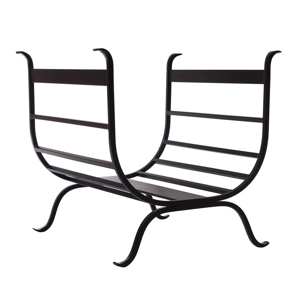 Chappel Log Basket In Matt Black 4 Chappel Log Basket In Matt Black - Image 2