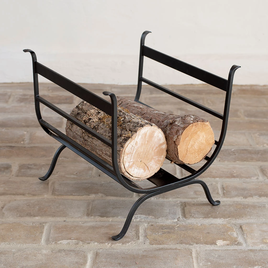 Chappel Log Basket In Matt Black 3 Chappel Log Basket In Matt Black