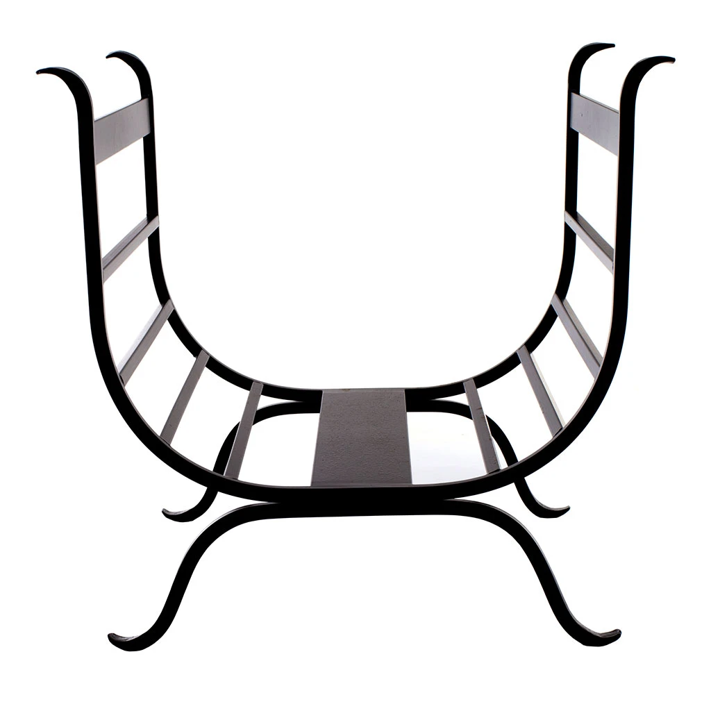 Chappel Log Basket In Matt Black 6 Chappel Log Basket In Matt Black - Image 4