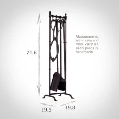 Elmsett Companion Set With Ball Handles,Matt Black -Home Decor Shop 7404amb 13