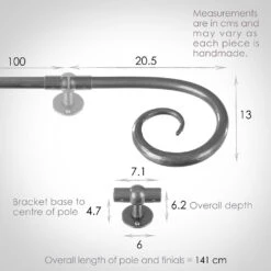 1m 16mm Crook Pole Pack In Polished 9 1m 16mm Crook Pole Pack In Polished -Home Decor Shop 801po 13