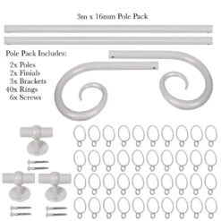 3m 16mm Crook Pack In Clay -Home Decor Shop 804cl 20