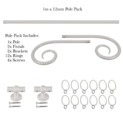 1m 12mm Crook Pack In Clay -Home Decor Shop 825cl 20