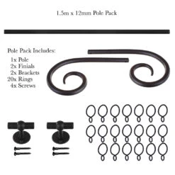 1.5m 12mm Crook Pack In Matt Black 10 1.5m 12mm Crook Pack In Matt Black -Home Decor Shop 826mb 20