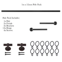 1m 12mm Cannonball Pack In Beeswax -Home Decor Shop 829bw 20