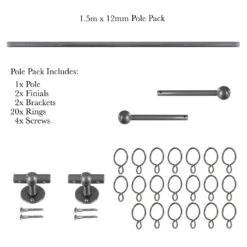 1.5m 12mm Cannonball Pack In Polished 10 1.5m 12mm Cannonball Pack In Polished -Home Decor Shop 830po 20