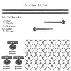 3m 12mm Cannonball Pack In Polished -Home Decor Shop 832po 20