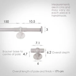 1.5m 16mm Button Pack In Clay -Home Decor Shop 847cl 13