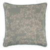 Cushion Cover In Duck Egg Cow Parsley, Contrasting Piping -Home Decor Shop SCCPDEAQ 11