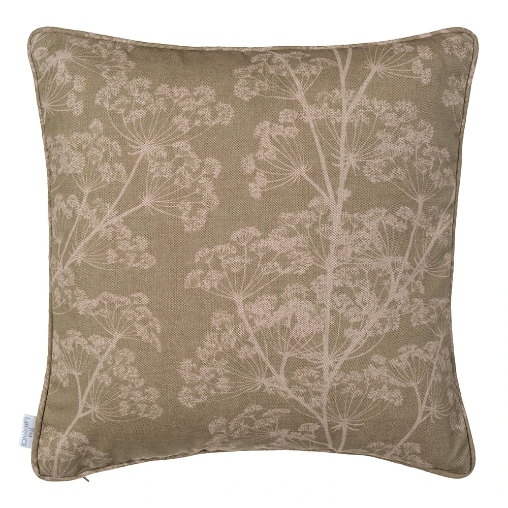 Cushion Cover In Soft Green Cow Parsley 3 Cushion Cover In Soft Green Cow Parsley