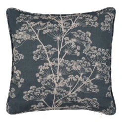 Cushion Cover In Indigo Cow Parsley