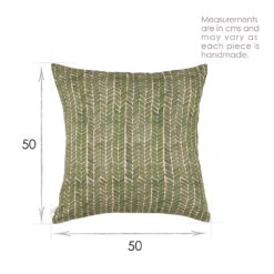 Cushion Cover In Rich Green Watercolour Leaf 8 Cushion Cover In Rich Green Watercolour Leaf -Home Decor Shop SCWLRG 13