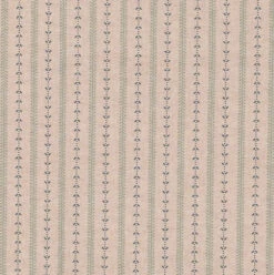 Cottage Stripe Fabric In Indigo