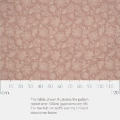 Cavendish Fabric In Dusky Pink -Home Decor Shop SRCVDP 13