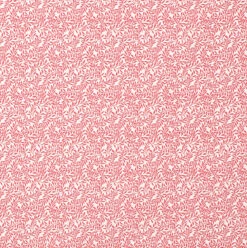 Spring Leaf Fabric In Raspberry