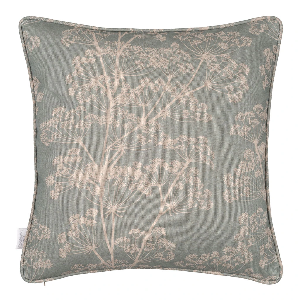 Cushion Cover In Duck Egg Cow Parsley 3 Cushion Cover In Duck Egg Cow Parsley