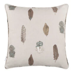 Cushion Cover In Stone Featherdown