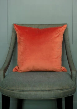 Cushion Cover In Burnt Orange Hunstanton Velvet -Home Decor Shop schubo 30