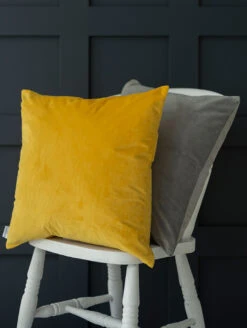 Cushion Cover In Saffron Hunstanton Velvet -Home Decor Shop schusa 21