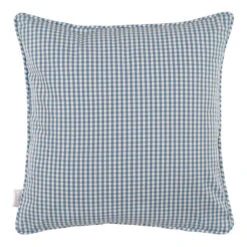 Cushion Cover In Azure Blue Longford Gingham