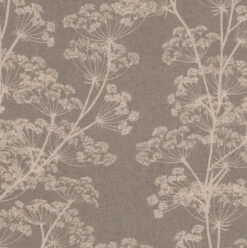 Cow Parsley Fabric In Soft Grey