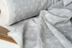 Honey Bees Fabric In Soft Grey -Home Decor Shop srhbsg 30