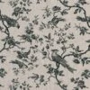 Isabelle Printed Linen Fabric In Black